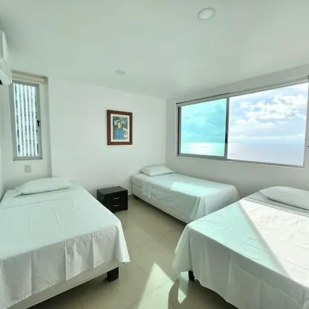 Palmetto 2704- Hermosa Vista Al Mar- Cartagena,colombia Apartamento