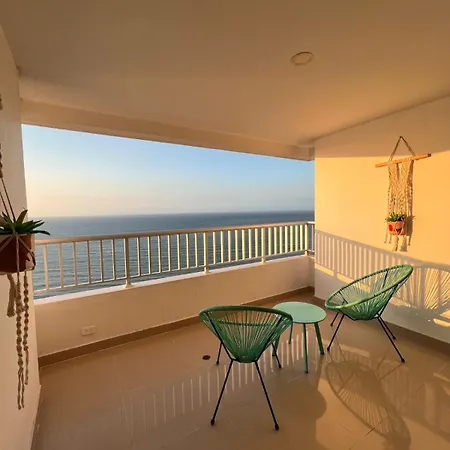 Apartamento Palmetto 2704- Hermosa Vista Al Mar- Cartagena,colombia *